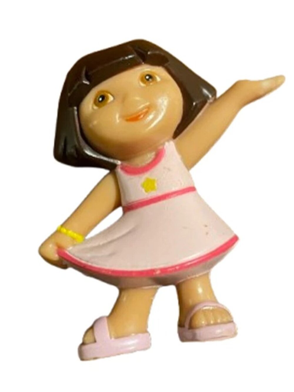 Dora the Explorer Mini Figure Toy 3" Pink Dress